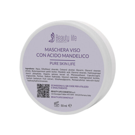 maschera viso con acido mandelico